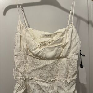 Cream astr tank top